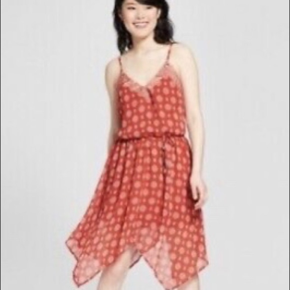 Womens Xhilaration Handkerchief Hem Belted